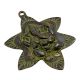 Brass Wall Hanging Leaf Ganesh With Patina