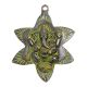 Brass Wall Hanging Leaf Ganesh With Patina