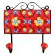 Red Yellow Floral Tiles Hook