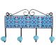 Turquoise Red Floral Tiles Hooks