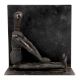 Bronze Tribal Sitting Man Bookend