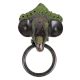 Elephant Door Knocker With Patina