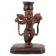 Brass Cupid Angles Holding Snakes Candle Holder