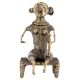 Dhokra Brass Lady Sitting On BedÂ And Child Figurine