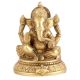 Brass Ganesha Murti Sitting Statue