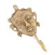 Tribal Woman Face Brass Hooks