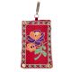 Red Rose Embroidered Mobile Money Purse Cover Pouch Purse Sling bag