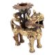 Bronze Lion Foo Dog Candle Holder
