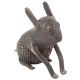 Brass Rabbit Sitting Dhokra Art Statue