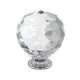 Sumnacon 8 Pcs 40MM Clear Crystal Glass Door Knobs - Round Diamond Wardrobe Doorknob/ Crystal Glass Drawer Knobs / Cabinet Cupboard Handle Pull Knobs / Door Pull Handle with Screws with 3 Kinds Screws