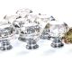 10pcs 30mm Clear Crystal Glass Knob, Marrywindix Drawer Cabinet Pull Handle Knob for Home Kitchen Drawer
