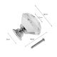 YUYIKES 40mm Diamond Shape Crystal Glass Cabinet Knobs Transparency 12 Pack for Drawer, Chest, Bin, Dresser, Cupboard (12 pcs of transparency)