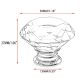 BTSKY 20 PCS Diameter 30mmï¼ˆ1.18inchï¼‰ Clear Crystal Glass Cabinet Knob Cupboard Drawer Pull Handle, Come with 3 kinds of Screws