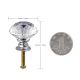 LESHP Crystal Glass Cabinet Knob Cupboard Drawer 10 X 30mm Diamond Acrylic Drawer Door Handle with Screw for Cabinet Furniture Kitchen Home Decorating 10PCS