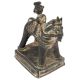Brass Horse Rider Temple Statue
