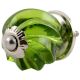 Olive Green Interior Cut Glass Cabinet Knob Online