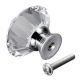 CSKB 12 PCS 30mm Clear Crystal Knob Diamond Cut Door Pull Drawer Handle Cabinet Furniture 8 Colors Available