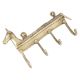 Vintage Style Brass Horse Hooks