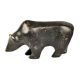 Black Brass Bear Statue with Head Down