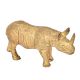 Brass Rhino Statue