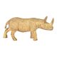 Brass Rhino Statue