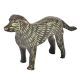 Brass Dog Figurine with Patina