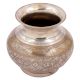 Brass Holy Water Pot with Flowers and Vines Design