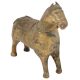 Brass Hand Carved Standing Horse Statue