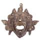Bronze Mahakala Wrathful Deity Mask Pendant