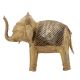 Handcrafted Jali Design Brass Elephant Statue
