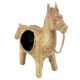 Handmade Dhokra Brass Horse Napkin Holder