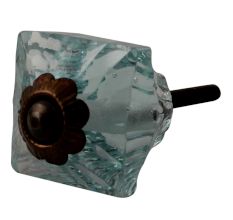 Water Glass Square Cut Drawer Knob Online