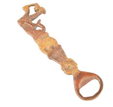 Brass Dragon Bottle Opener with Patina