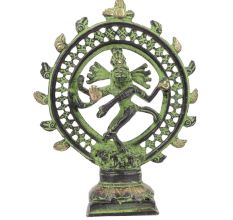 Brass Nataraja Statue with Patina