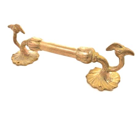 Long Brass Peacock Door Handles