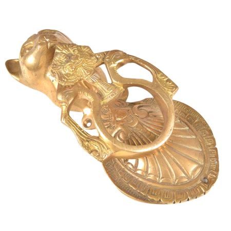 Large Cat Peacock Ring Door Knocker