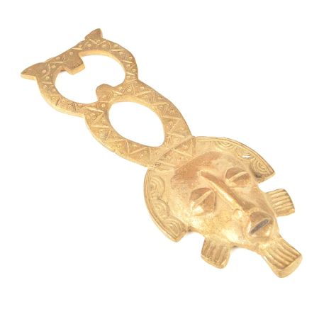 Brass African Man God Beer Bottle Opener