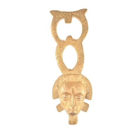 Brass African Man God Beer Bottle Opener