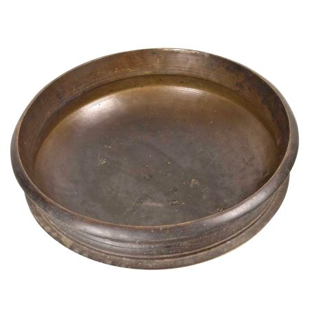 Brass Urli Plain without Handle - 17.5 Inches