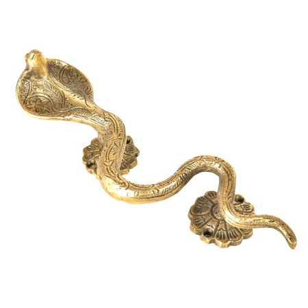 Brass Snake Cobra  Door Handle