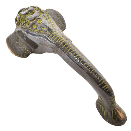 Brass Door Handle Elephant Face