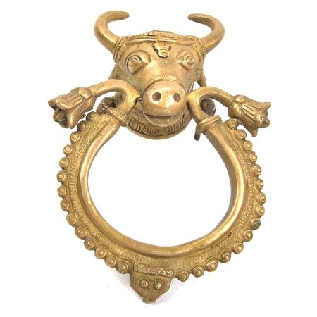 Brass Nandi Door KnockerTowel Hanger