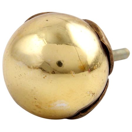 Antique Golden Round Glass Cabinet Knobs Online