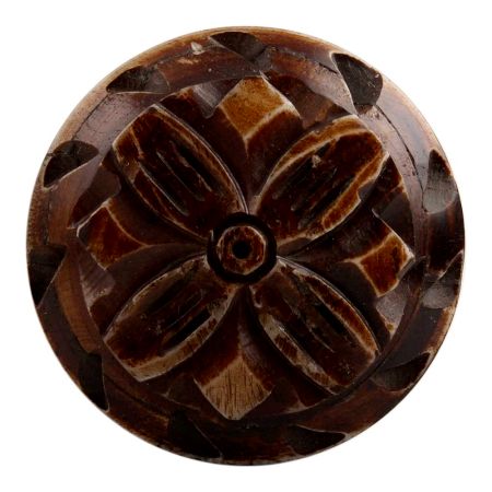 Brown Tiny Flower Bone Cabinet Knob Online