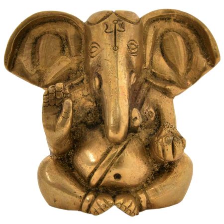 Brass Baby Ganesha Statue