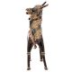 Brass Tribal Bull Standing Statue