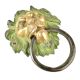 Lion Door Knocker Ring With Patina