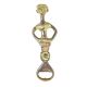 Brass African God Decorative Bottle Opener with Patina