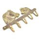Brass Hooks Holder and Hanger with Two Horse Heads