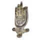 Door Handle Pull Aged Brass Buddha Hand Mudra